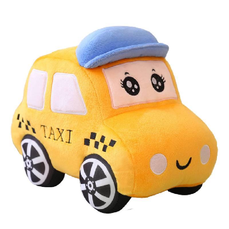 Ultra-plush Short Fur Cartoon Car Pillow- Available In 3 Vibrant Colors