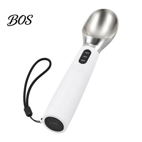 Yogurt Scooper Rechargeable Heated Ice Cream Scoop, Electric with 3-Level Heat, Party Dessert Serving Tool LED Display, 2000mAh Battery for