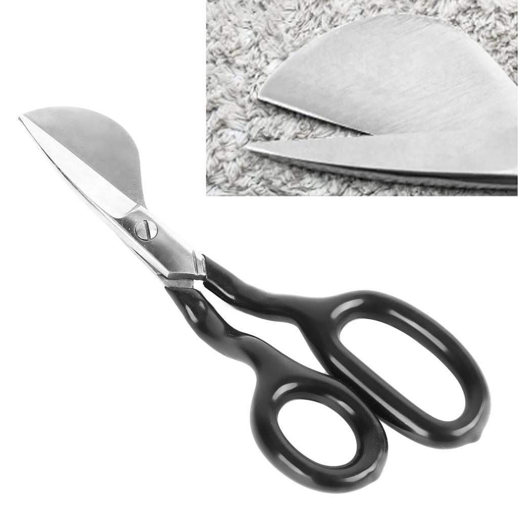 Duckbill Napping Shear 7 Inch Carpet Pile Scissor Duckbill Applique Scissor Ergonomic Grip for Arts