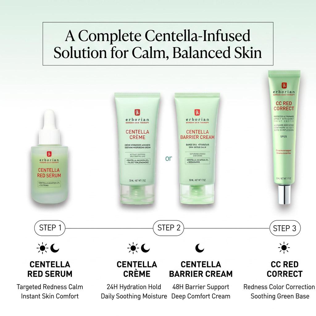 Erborian Centella Cream Cica Face Moisturizer Soothing Hydrating 50ml