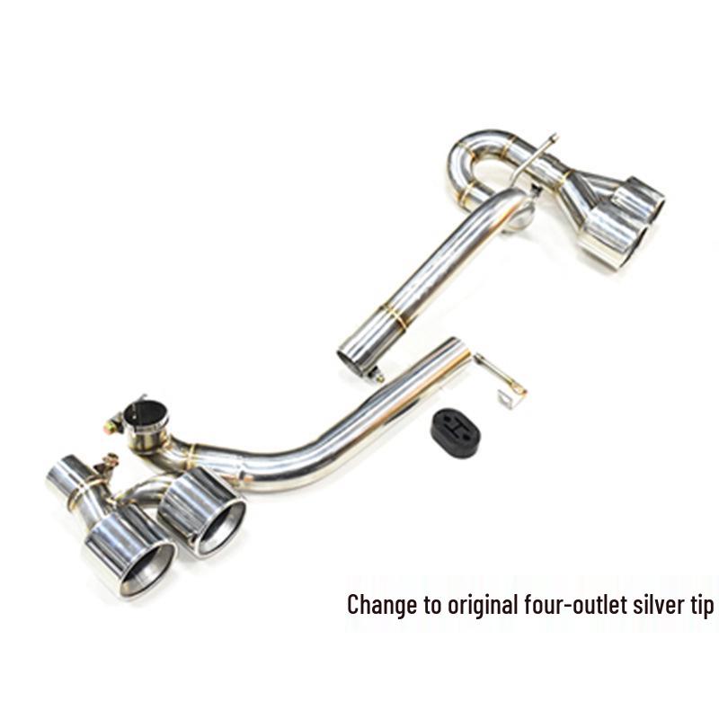 BMW 5 серии E60 520/523 M5 Квадровых выхлопных труб, Прямая установка, Глушитель из нержавеющей стали и углеродного волокна