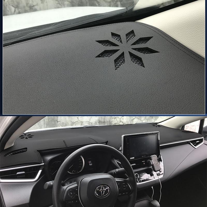 Для Toyota Corolla 2007-2013 2014 XLE GL чехол для приборной панели автомобиля коврик для приборной панели солнцезащитный козырек анти-УФ аксессуары из искусственной кожи