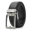 Functional Buckle Belt Automatic Buckle Two Layer Cowhide Belt Men's Casual Belt
