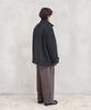 HORLISUN Baron Wool Half Coat Dark Navy