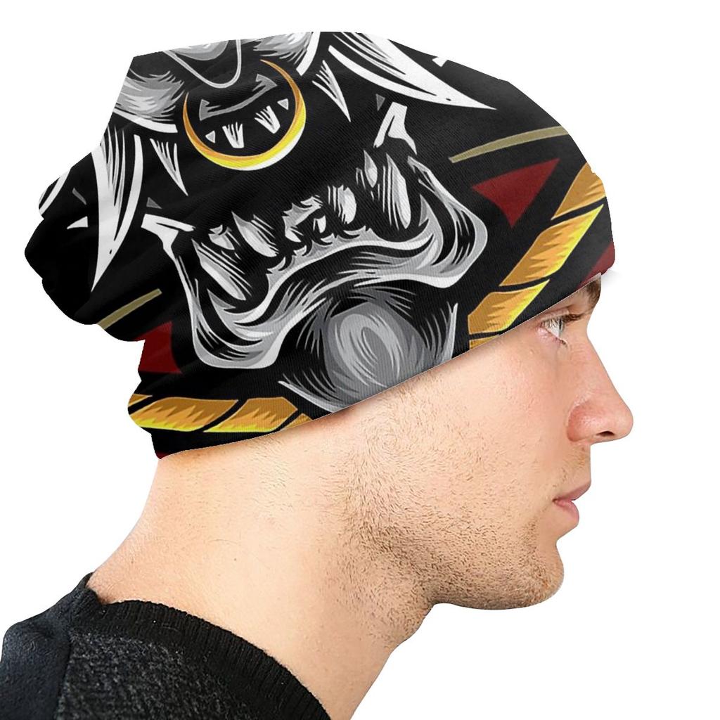 Oni Japan Samurai Demon Skullies Шапочки Oni Samurai Японская вязаная шапка Зимние теплые шапки с капюшоном Уличная лыжная шапка