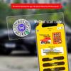 VANCHEN WeChat QR Code Temporary Parking Number Plate