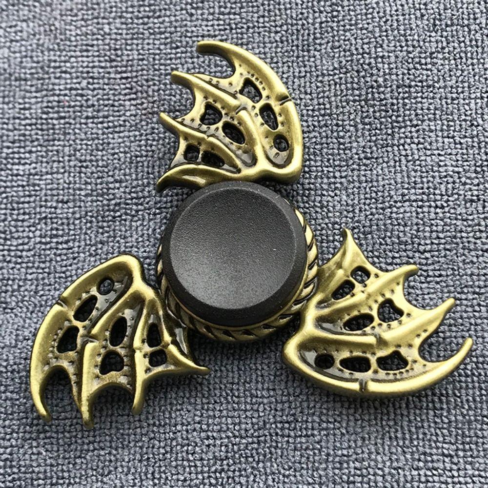 Zinc Zinc Zinc Alloy Finger Spinner Brass Color Hand Spinning Gyro Toy Fidget Spinner Adults Gift