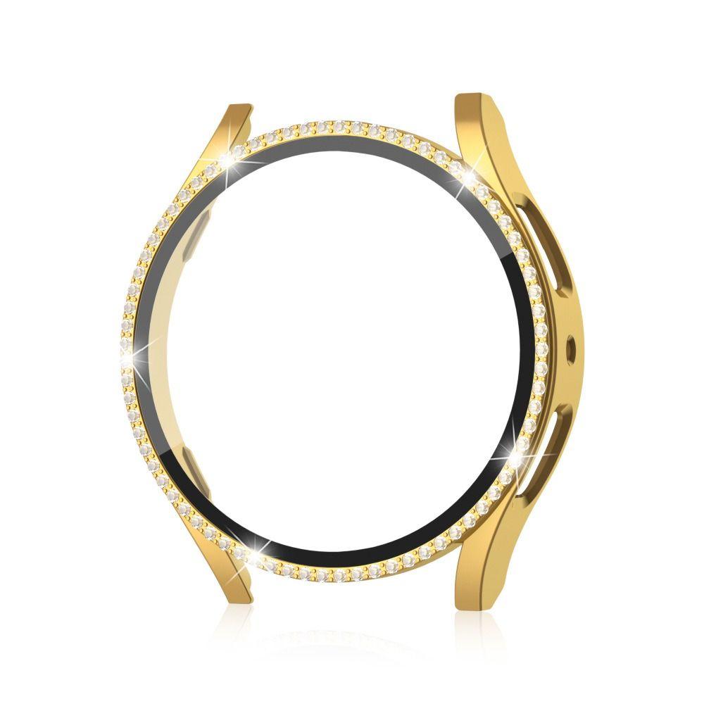 ПК + закаленный алмазный бампер, защитная пленка для экрана для Samsung Galaxy Watch 6, 40 мм, 44 мм, умные часы