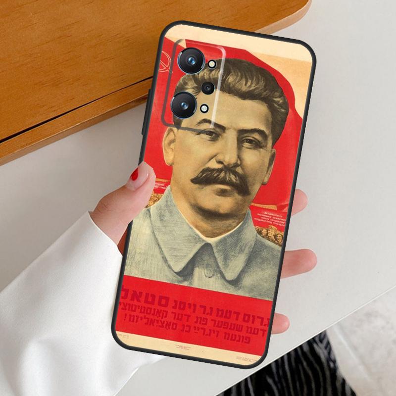 Лидер Советского Союза Сталин Для Realme 11 12 Pro Plus 10 9 GT5 GT Neo 6 C25s C21Y C30 C31 C33 C35 C51 C53 C55 C67 Чехол