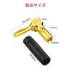 ALLVD Banana 24k gold Audio Speaker Terminal Cable Gold Insulated Sleeves Plugs, L-shaped, 4-pack, plated, Connectors, Connectors, Connectors, Screws,
