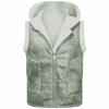 Mens Fleece Lined Puffer Vest Thick Warm Hoodless Casual Sleeveless Jacket Plus Size Winter