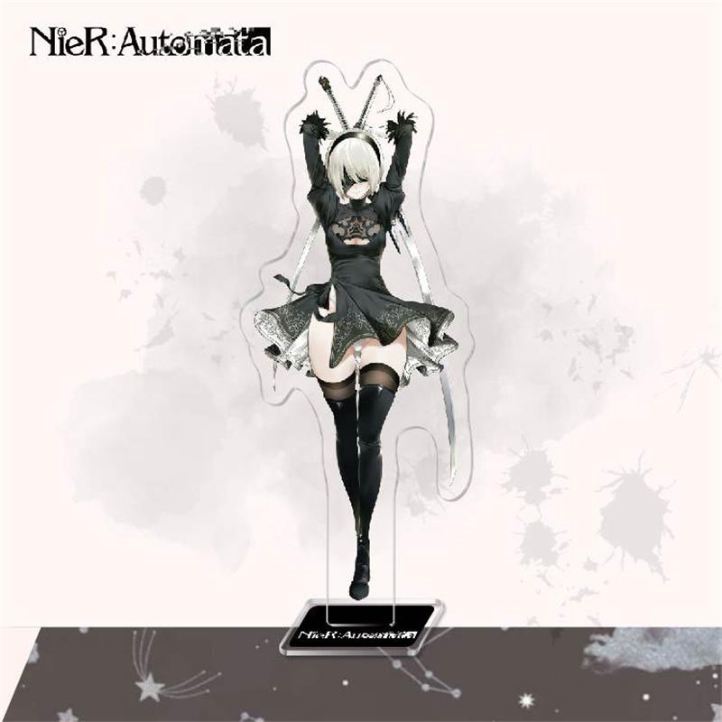 1 шт. аниме-игра NieR: Автоматы, акриловая подставка, модель, пластина 2B YoRHa, модные фигурки, стоящая вывеска, брелок, игрушка для