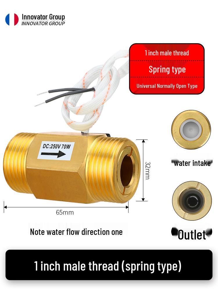 Полностью медный магнитный датчик-реле расхода воды DN15/DN20