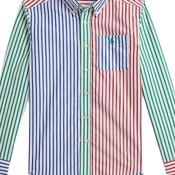 Рубашка на пуговицах в полоску из хлопка Polo Ralph Lauren Детские рубашки 323A96282-001