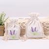 5/10 шт. 10X14 см Вышивка Принт Лаванда Имитация Мешковины Мешочек Свадебная Вечеринка Маленький Подарок Упаковочный Мешок Украшения для Дома