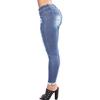 Women's Mid Rise Jeans Skinny Ripped Jeans Stretch Distressed Denim Pants Slim Fit Butt Lifting