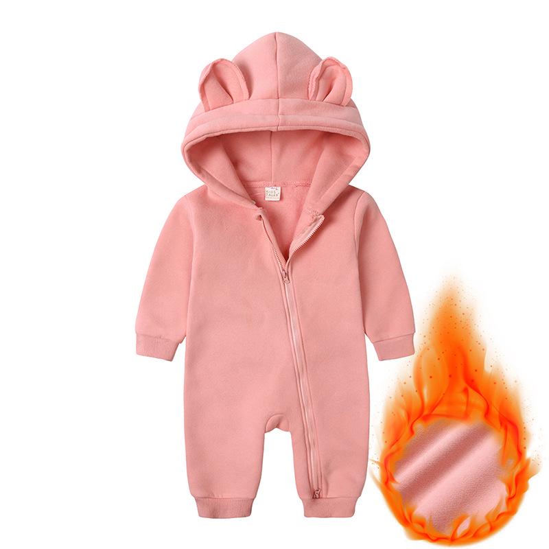 Европейский и американский детский ромпер с длинным рукавом: Теплый осенне-зимний детский комбинезон