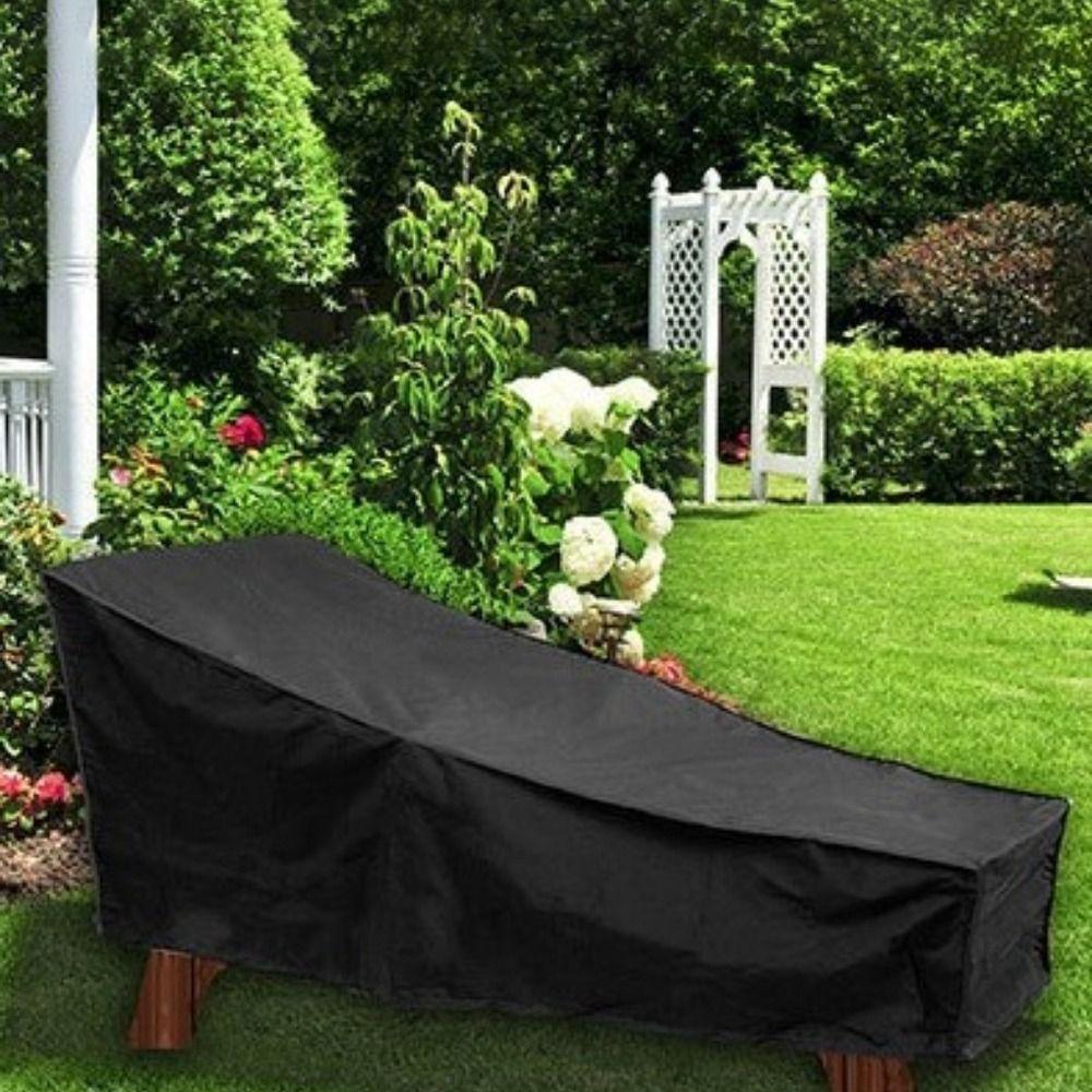 Oxford Cloth Beach Chair Cover Full Coverage Lounge Chair Cover Chaise Lounge Cover for Outdoor