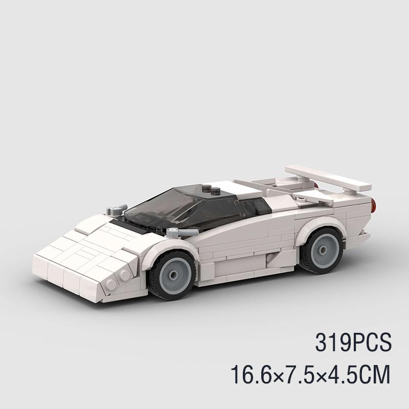 MOC Car Super Race City Speed ​​Sport Pickup Vehicle Model Building Blocks Rally Supercar Racing Bricks Christmas Gift Technical