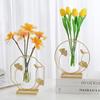 Light Luxury Butterfly Iron Vase Home Living Room Tabletop Flower Arranger Desktop Hydroponic Vase Decoration Accessories Gifts