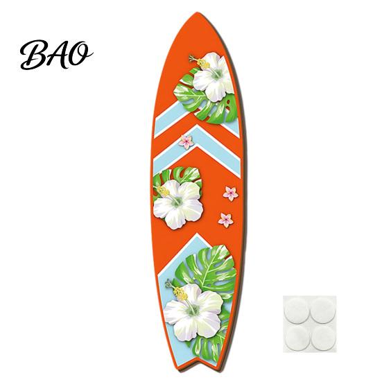 Outdoor Waterproof Sign Hawaiian Surfboard Wall Art, Wooden Tropical Beach Decor Sign, Summer Aloha Theme Hanging Plaque High-density Wood Board