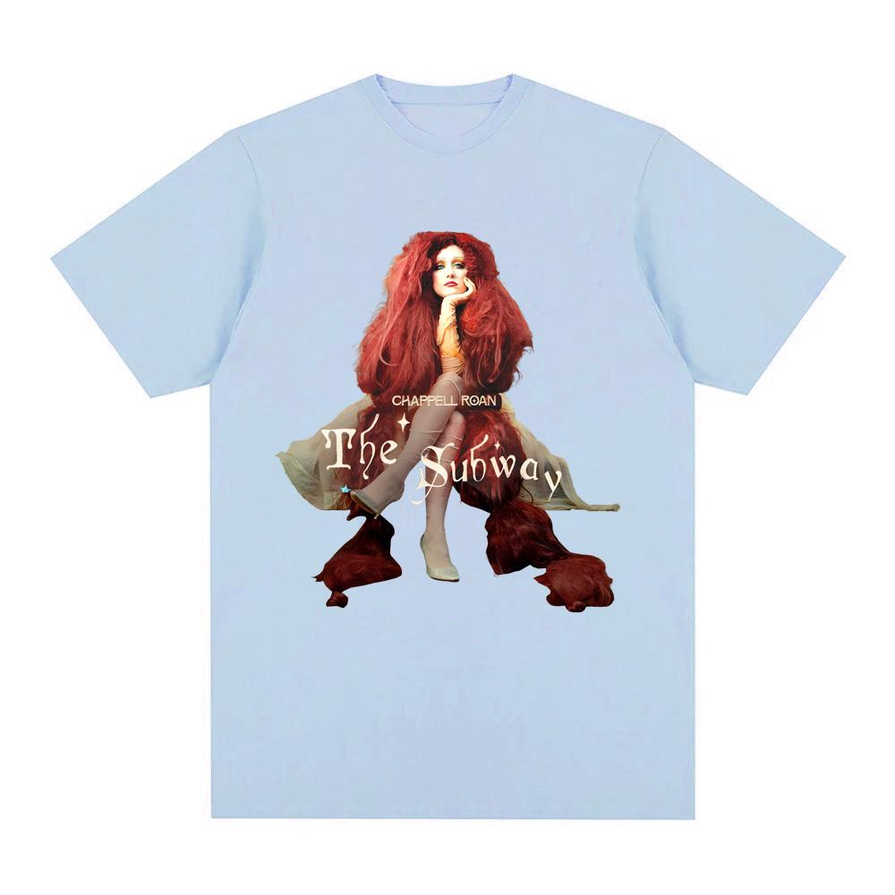 Chappell Roan-The SubwayT Shirt Short Sleeve 100%Cotton Summer Tee-shirt Graphic Printing Tshirt Hip Hop Punk Clothing Tops
