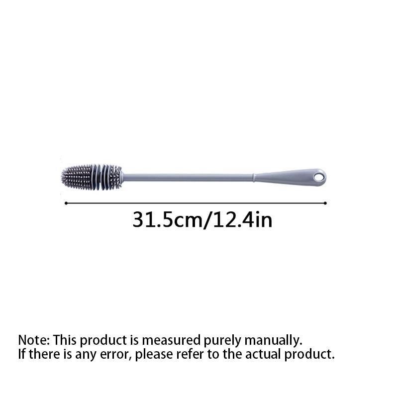 Силиконовая щетка для чашек, щетка для чистки бутылок с молоком, длинная ручка, очиститель для бутылок с водой, щетка для чистки стеклянных чашек, кухонные инструменты для чистки