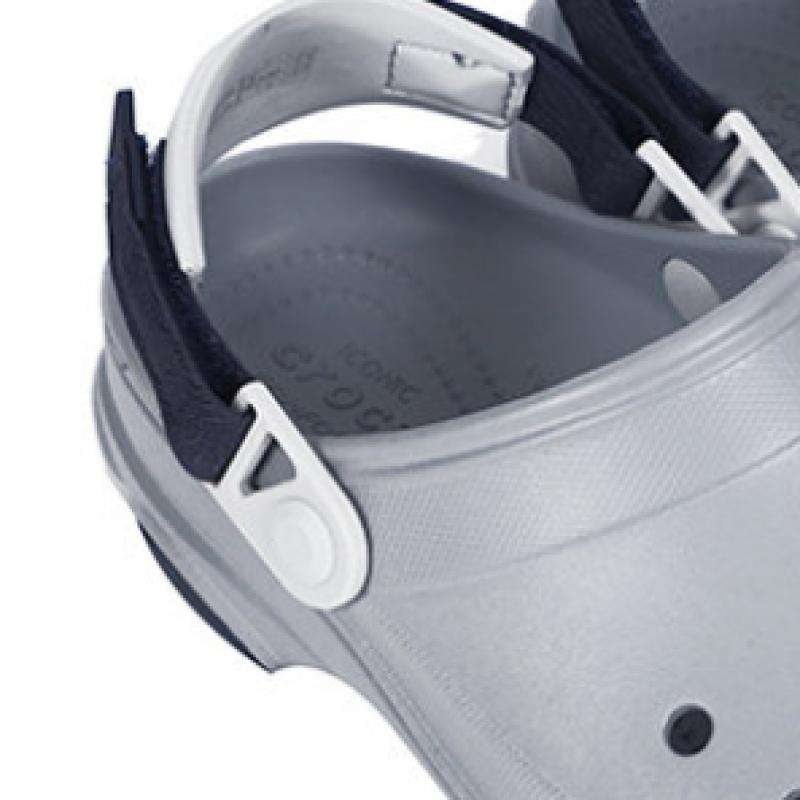 Crocs Сандалии Aquashoes Classic All Terrain Clogs светло-серые