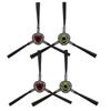 4pcs Side Brushes Nylon Bristles Vacuum Cleaner Sweeper Robot Accessories