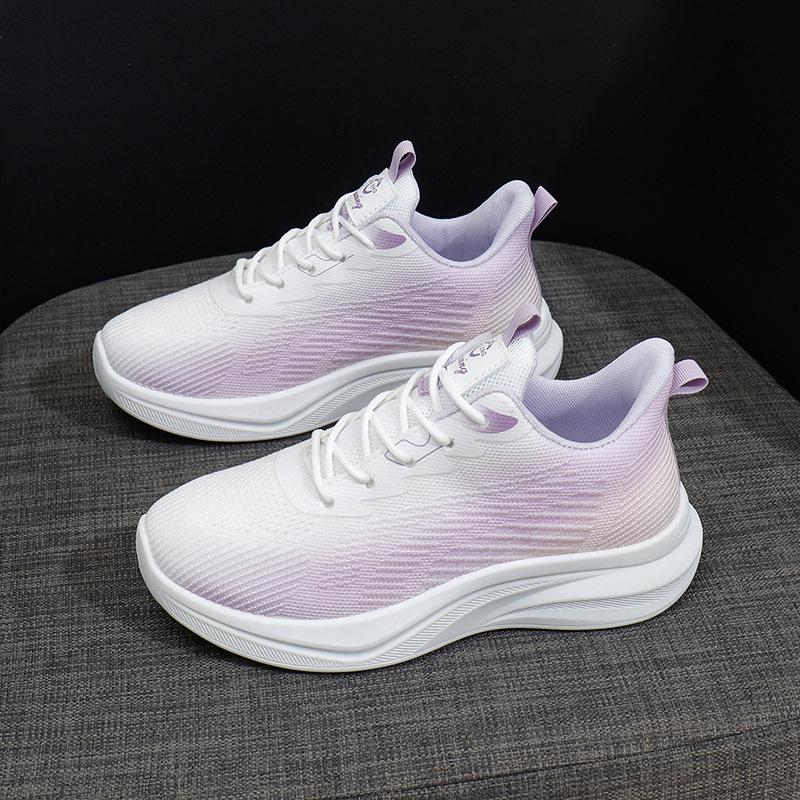 2025 Spring New Korean Version Breathable Fly-woven Women's Shoes Ins Tide Student Running Sports Shoes Casual Shoes FZ6606