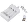 Portable ABS 5V Three Slots Charger for AA AAA Rechargeable Battery with USB Plug