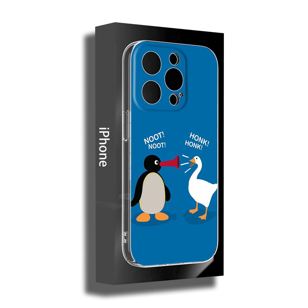 Noot noot pingu Чехол для телефона для iPhone 14 11 12 Pro 8 7 Plus SE 2020 X Pro 14 MAX 12 13 MINI XR XS iphone 13 14 Мягкие чехлы для телефонов