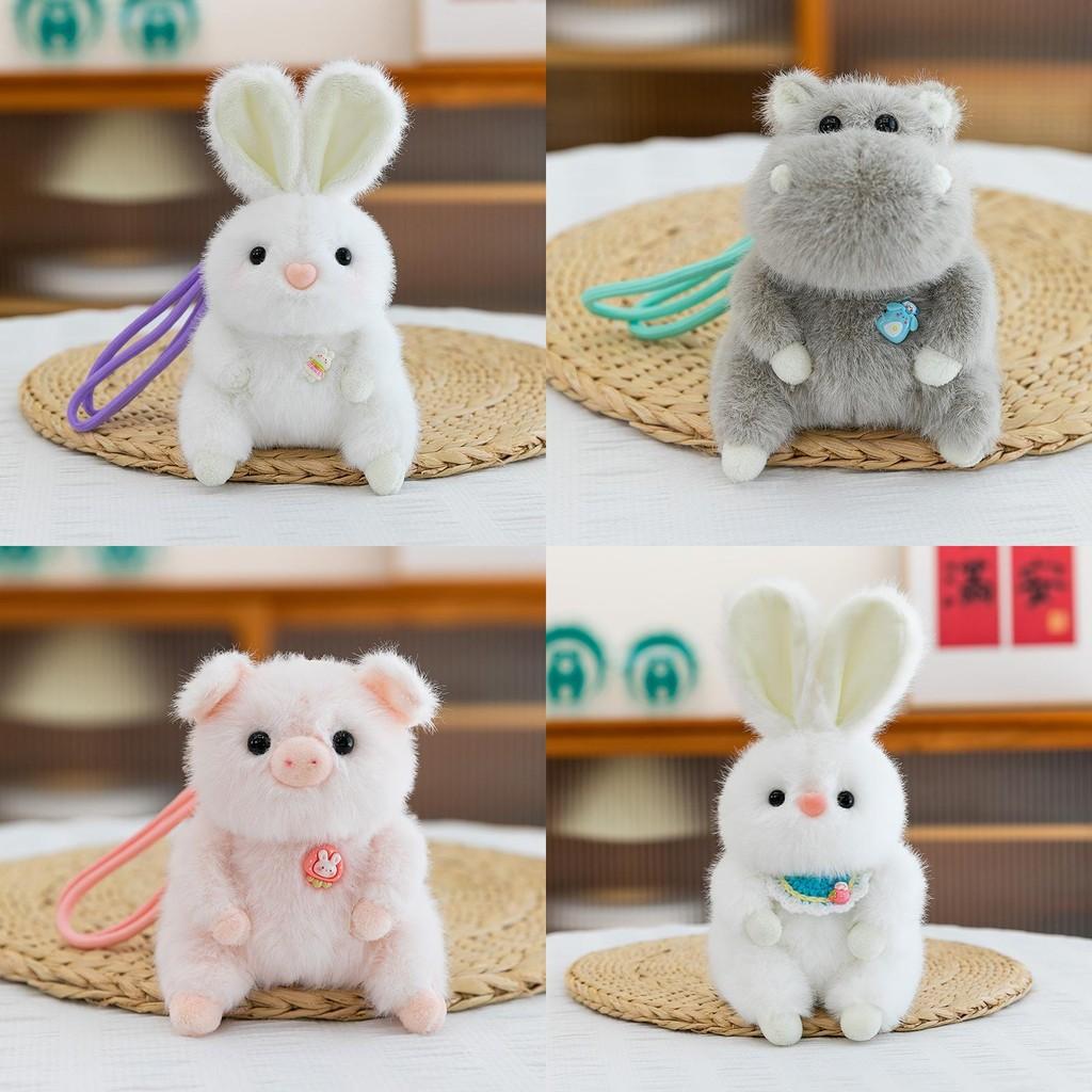 Stuffed Soft Animal Collection Featuring Pig Hippo Plush Toys For Events Kids