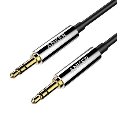 Anker Premium Audio Cable AUX Cable Совместимость с домашней автомобильной стереосистемой 3,5 мм (1.2м) Наушники, iPod, iPhone, iPad, стереосистемы, колонки и т. д.. (черный)