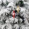 Елочное украшение в форме тыквы: Пластиковый окрашенный шар с гальваническим покрытием.