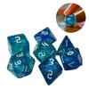DND Cube Dice RPG Dice Удивительные цвета Смешивание фэнтезийный эффект звездного света Уникальные стили шрифтов Набор кубиков для настольных игр