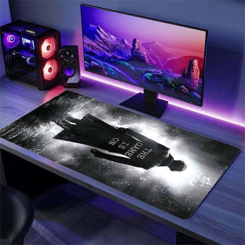 Sherlock Mouse Pad, Large Gaming Desk Mat, Non-slip XXL Mousepad for Laptop & Tablet, Mini PC Playmat with Stitched Edges