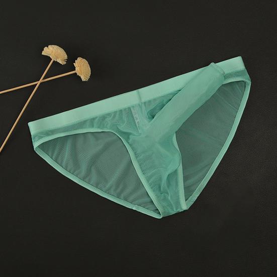 Мужские трусы-слипы с низкой посадкой, 3D хобот слона, однотонные, сексуальные прозрачные трусы из сетки