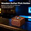 Wooden Guitar Pick Holder, Amp Style Pick Display Stand, Storage Rack Guitar Gift 5.7*4.9*3.7cm