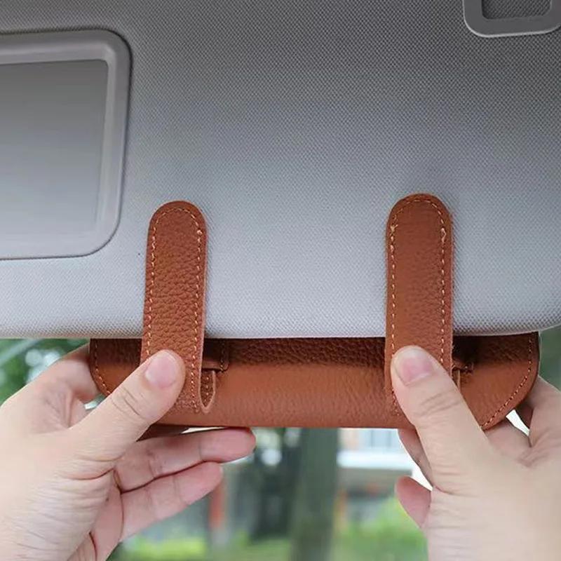 Universal Car Glasses Clip Car Sun Visor Storage Multi-Function Car Sunglasses Holder Sun Visor Card Storage Clip