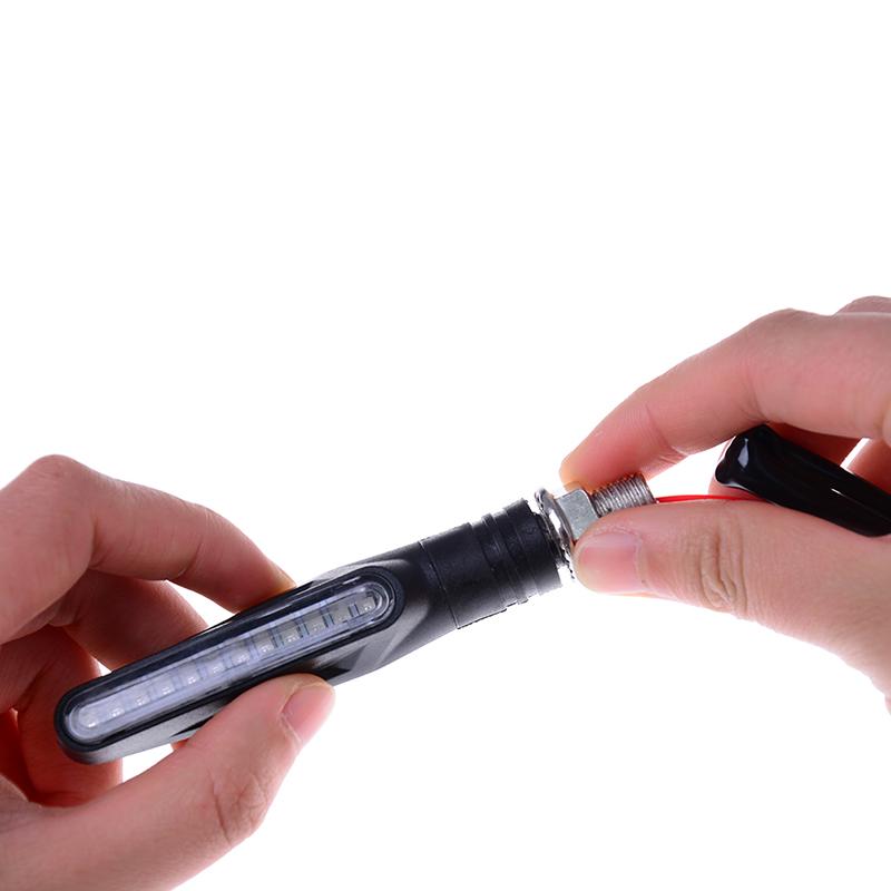 1шт универсальный плавный мотоцикл светодиодный индикатор указателя поворота