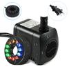 15W 800L/H 12LED Mini Fish Tank Aquarium Ponds Submersible Fountain Water Pump