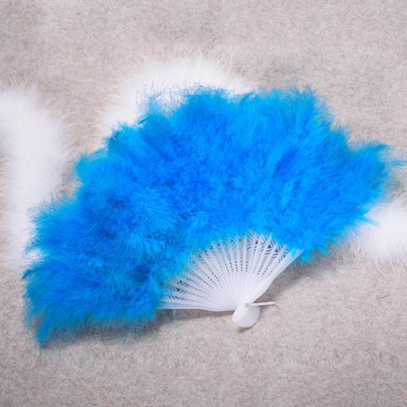 Веер из перьев складной пух ручной работы двухсторонний веер для танцев на свадьбу вечеринка подиум реквизит аксессуары украшение дома