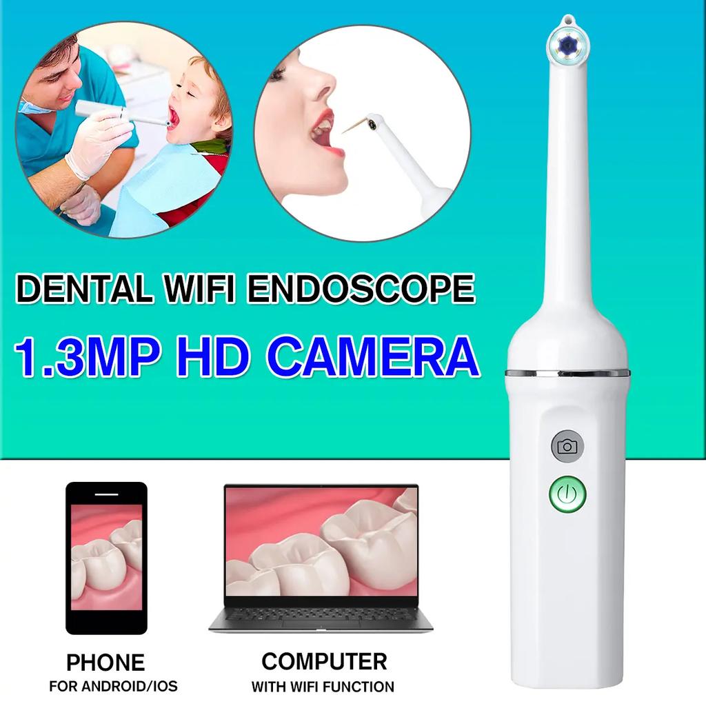 HD WiFi LED Light Intraoral Camera Borescope Waterproof Mirror