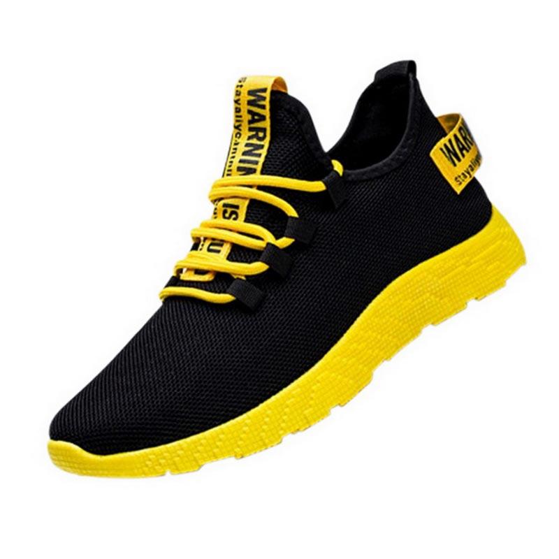 Fashion Large Size Summer Hypersoft Man Shoes Sport Male Sports Shoes Men Running Shoes Men Sneakers Men 2025 New Black Yellow Walk
