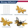 36 Pcs 3D Bee Stickers for DIY Carfts 2 Sizes Tiny Bee Wall Decor for Party Home Office Fridge Windows Decorations Charms Pendants