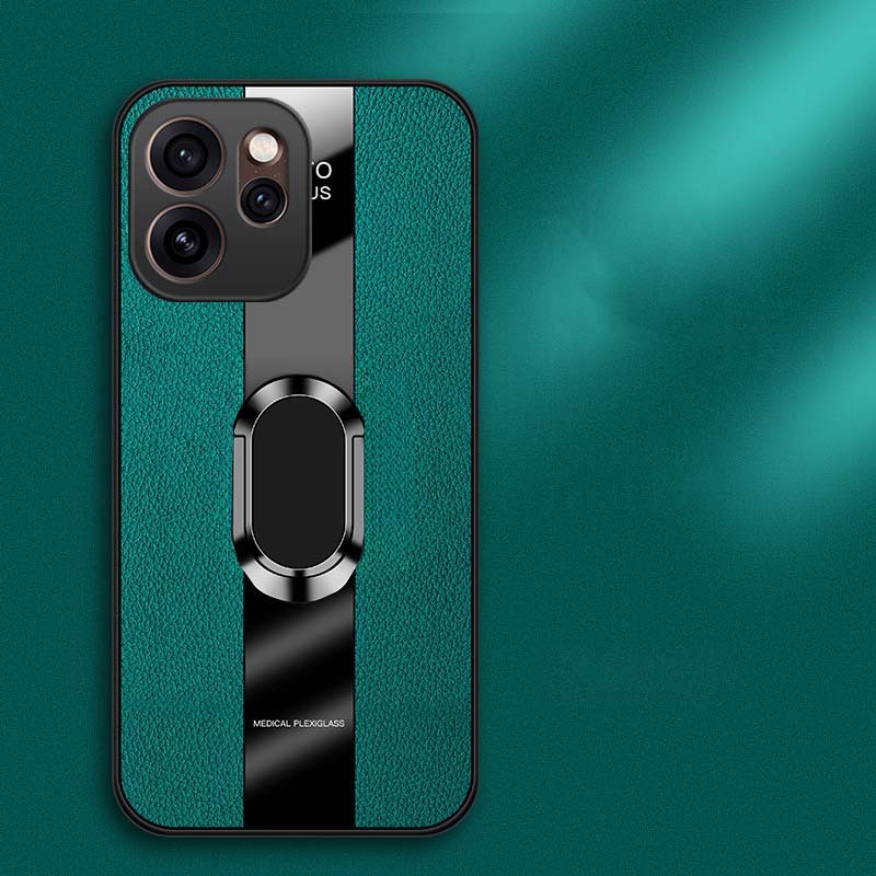 Чехол для OPPO Reno 15 Pro Max, деловой, с эллиптической подставкой, всесторонний, ударопрочный, кожаный, мягкий силикон, модный, задняя крышка для OPPO Reno15 Pro Max