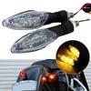 2Pcs Motorcycle Turn Signal Light Amber Blinker Indicator Scooter Lamp Tail Warning Running Rear Lights Lighting Water N6R4