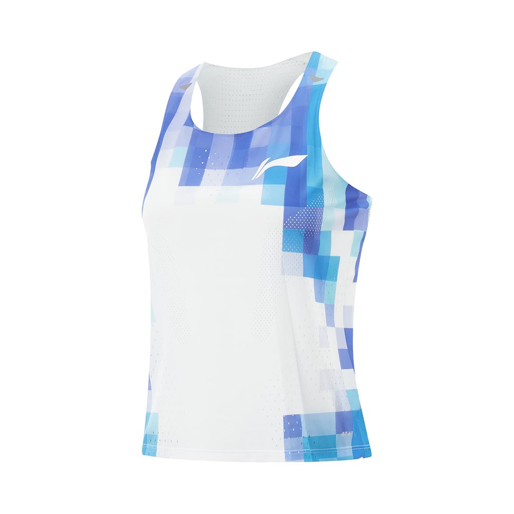 Li Ning Running Series Color Block Logo Pullover Жилет женский Топы Стандартный-белый Флуоресцентный-Звездный-Фиолетовый Остров-Синий AAYV008-2