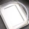 Rectangular 304 Stainless Steel Lunch Box Removable Partitions Food Storage Box  Canteen